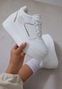 Sneakers Nelanil Alb cu auriu