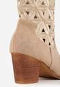 Botine Sarori Bej închis