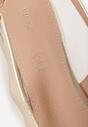 Złote Sandały Slingback Vices z Wkładką ze Skóry Naturalnej Lisanilis