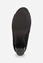 Czarne Ażurowe Botki Vices na Słupku Nimisa