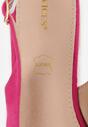 Fuksjowe Sandały Slingback Vices z Wkładką ze Skóry Naturalnej Galeresa