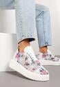 Wielokolorowe Sneakersy Vices na Platformie z Ażurową Cholewką Lumerise