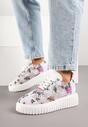 Wielokolorowe Sneakersy Vices na Platformie z Ażurową Cholewką Lumerise