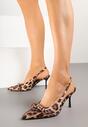 Pantofi stiletto Dorozia Imprimeu leopard