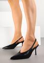 Czarne Sandały Vices Slingback na Obcasie Tilarina