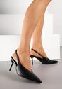 Czarne Sandały Vices Slingback na Obcasie Tilarina