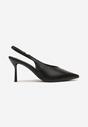 Czarne Sandały Vices Slingback na Obcasie Tilarina