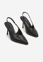 Czarne Sandały Vices Slingback na Obcasie Tilarina