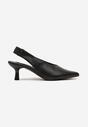 Czarne Sandały Vices na Kaczuszce Typu Slingback Liluriela