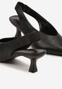 Czarne Sandały Vices na Kaczuszce Typu Slingback Liluriela