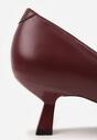 Pantofi cu toc Nalibre Bordo