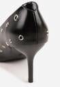 Czarne Czółenka na Szpilce Vices Ozdobione Nitami z Wkładką ze Skóry Naturalnej Rilinessa
