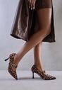 Pantofi cu toc Rileinea Imprimeu leopard