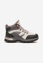 Szare Buty Trekkingowe Trapery Vices z Geometrycznym Wzorem Norrive