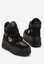 Czarne Botki Sneakersy Vices na Platformie w Stylu Y2K Gelira