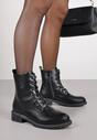 Czarne Klasyczne Botki Workery Morienne