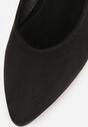 Czarne Czółenka Vices na Stożku z Wkładką ze Skóry Naturalnej Esande