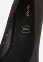 Czarne Czółenka Vices na Stożku z Wkładką ze Skóry Naturalnej Esande