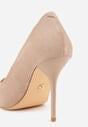 Pantofi stiletto Verile Bej închis