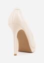 Jasnobeżowe Szpilki Vices ze Skórzaną Wkładką w Klasycznym Stylu Amorisse