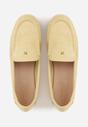 Żółte Mokasyny VICES z Wkładką ze Skóry Naturalnej i Metalicznym Elementem Alcimene