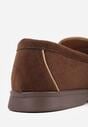 Brązowe Mokasyny VICES z Imitacji Zamszu z Wkładką ze Skóry Naturalnej Dispova