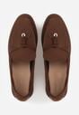 Brązowe Mokasyny VICES Casualowe ze Skórzaną Wkładką i Metalowymi Ozdobami Dinsmore