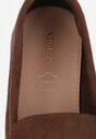 Brązowe Mokasyny VICES Casualowe ze Skórzaną Wkładką i Metalowymi Ozdobami Dinsmore