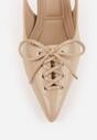 Pantofi stiletto Azimuna Bej închis