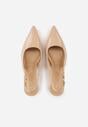 Pantofi stiletto Natera Bej închis
