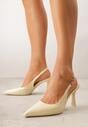 Pantofi stiletto Natera Galbeni