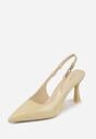 Pantofi stiletto Natera Galbeni