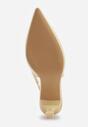 Pantofi stiletto Natera Galbeni