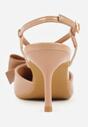 Pantofi stiletto Evithe Bej închis