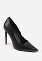 Czarne Gładkie Szpilki VICES w Klasycznym Stylu Temilis