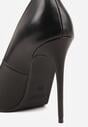 Czarne Gładkie Szpilki VICES w Klasycznym Stylu Temilis