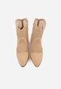 Botine Azinessa Bej închis