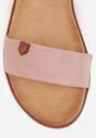 Różowe Sandały VICES w Stylu Basic z Paskiem z Klamerką Loretha