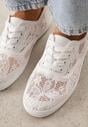 Białe Koronkowe Tenisówki Taralita