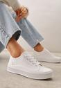 Białe Klasyczne Trampki na Żłobionej Podeszwie Levanatia
