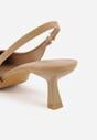 Ciemnobeżowe Czółenka Slingback VICES na Kaczuszce Anatera
