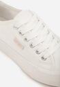 Białe Trampki VICES z Napisem Rioselle