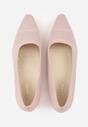 Różowe Strukturalne Czółenka VICES na Słupkowym Obcasie Abathise