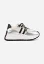 Srebrne Streetwearowe Sneakersy Chunky VICES na Platformie Ilnatea