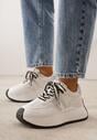 Białe Streetwearowe Sneakersy Chunky VICES na Platformie Ilnatea