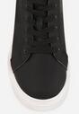 Czarne Sneakersy VICES Ozdobione Gwiazdą i Błyszczącą Wstawką Oranatta
