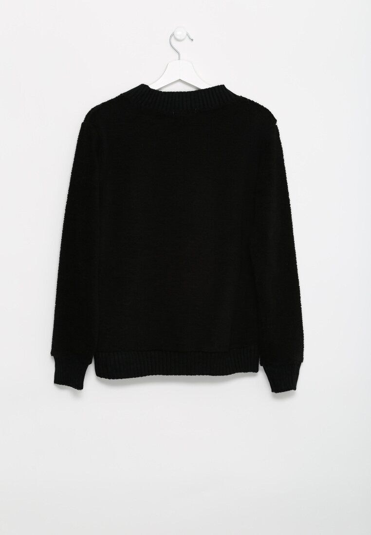 Czarny Sweter Lucky Star