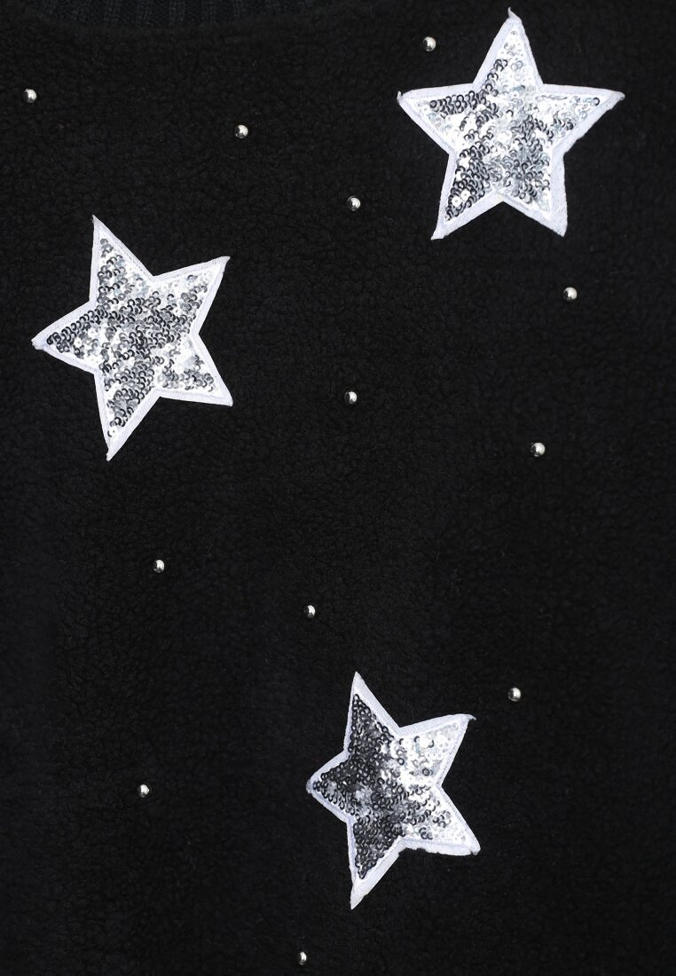 Czarny Sweter Lucky Star