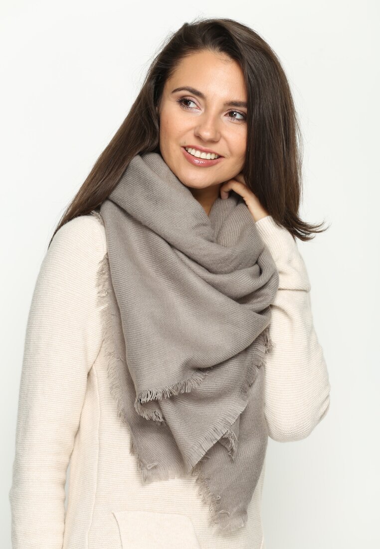 Szary Szalik Scarf Face