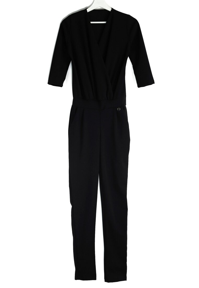 Czarny Kombinezon Simple Elegance 